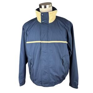 Dunbrooke Men's L NWT Windbreaker Jacket, Blue & Yellow, Kansas City Auction